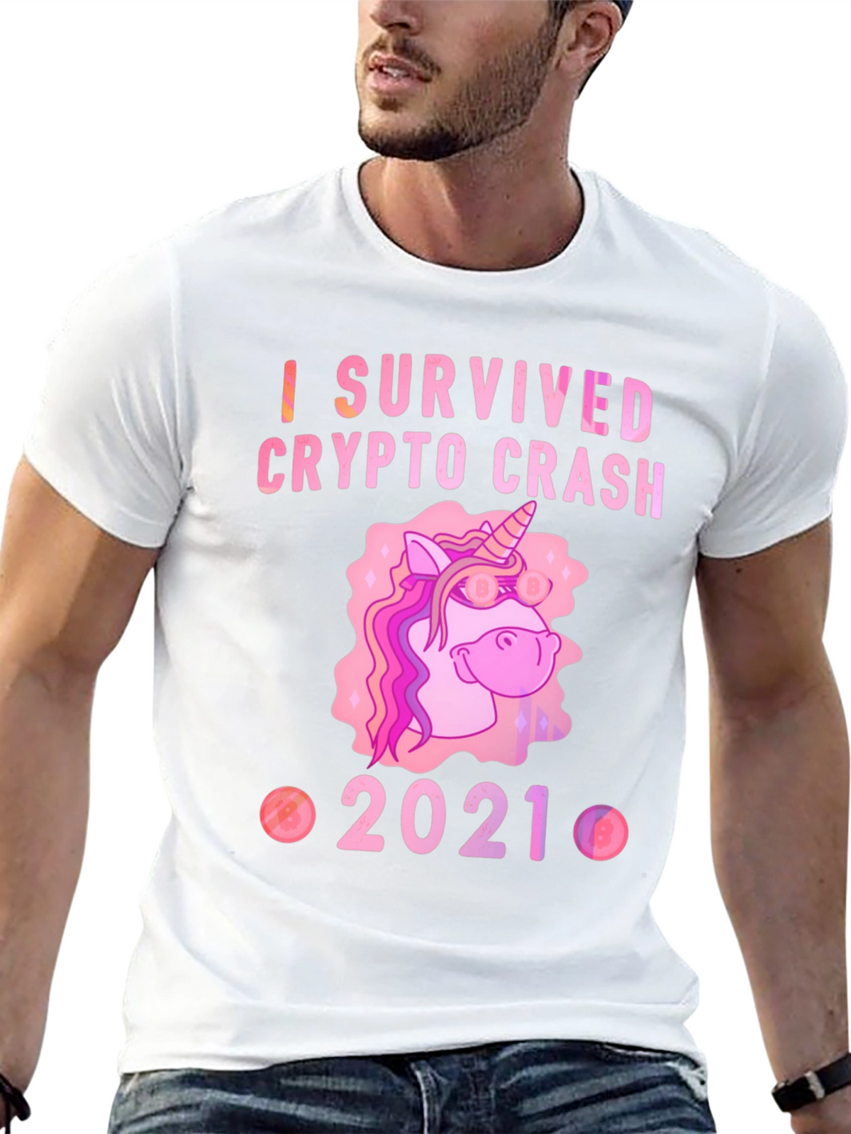 Crypto Crash Survivor 2021 Black T-Shirt