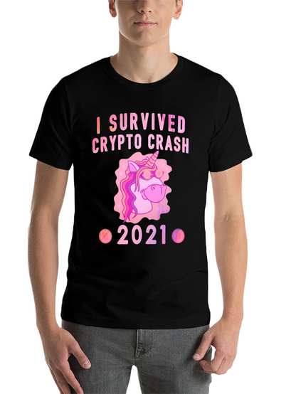 Crypto Crash Survivor 2021 Black T-Shirt