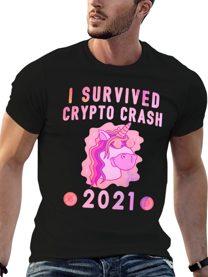 Crypto Crash Survivor 2021 Black T-Shirt