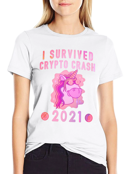 Crypto Crash Survivor 2021 Black T-Shirt