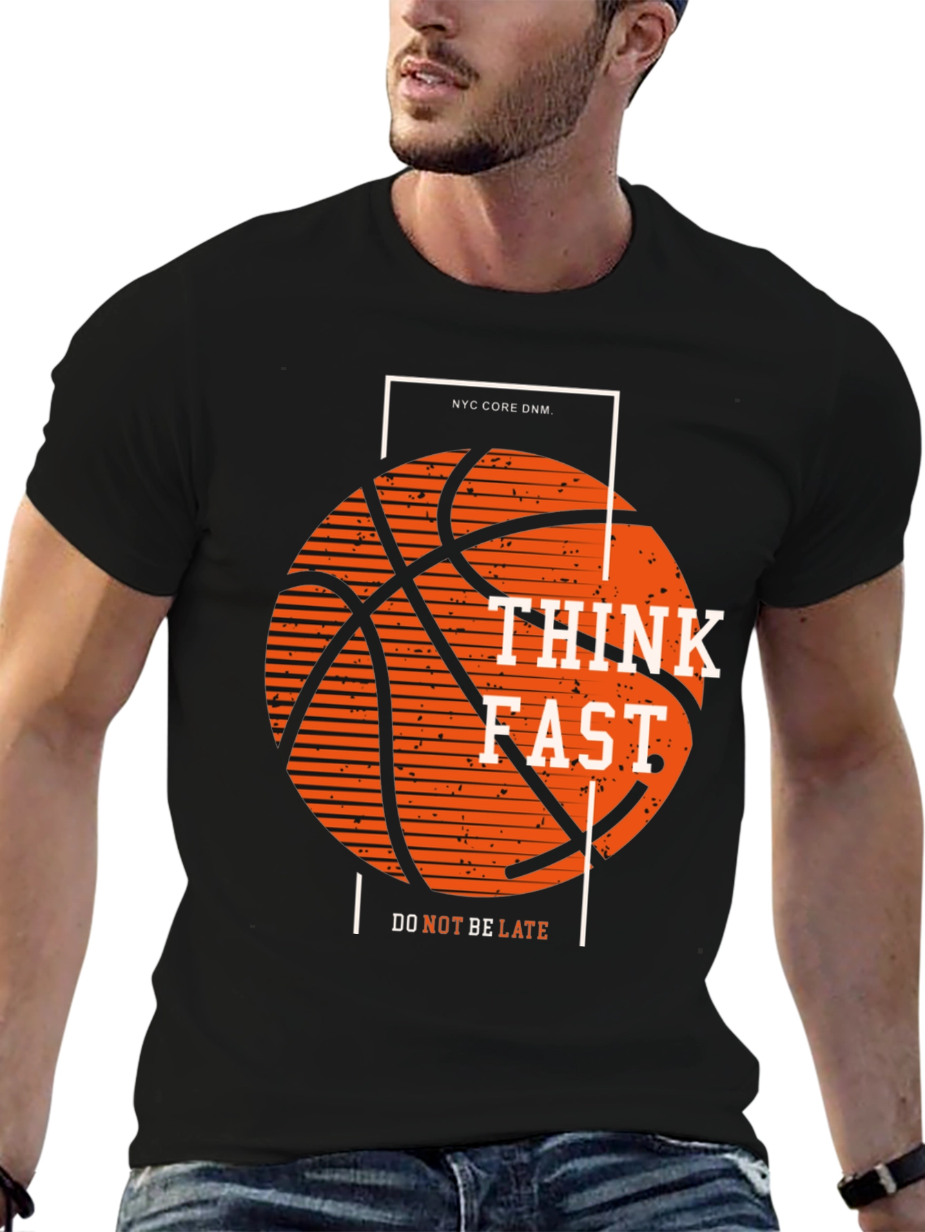 Think Fast Basketball Graphic Tee