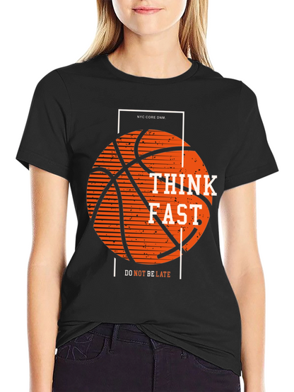 Think Fast Basketball Graphic Tee
