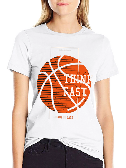 Think Fast Basketball Graphic Tee