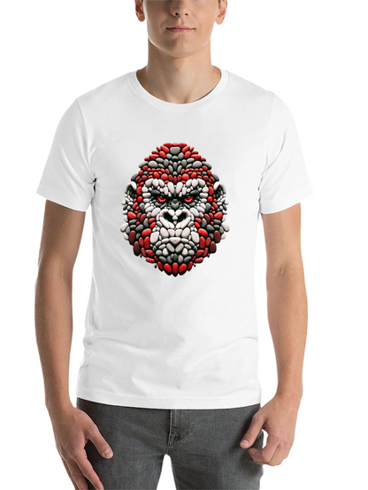 Cool Gorilla Head Graphic Black T-Shirt