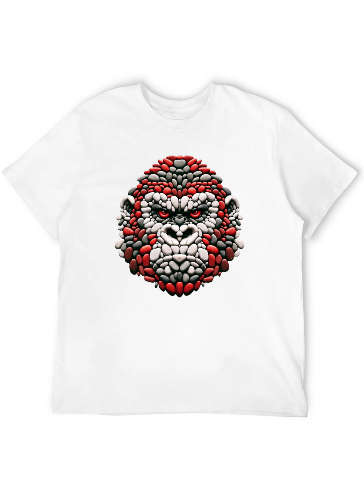 Cool Gorilla Head Graphic Black T-Shirt