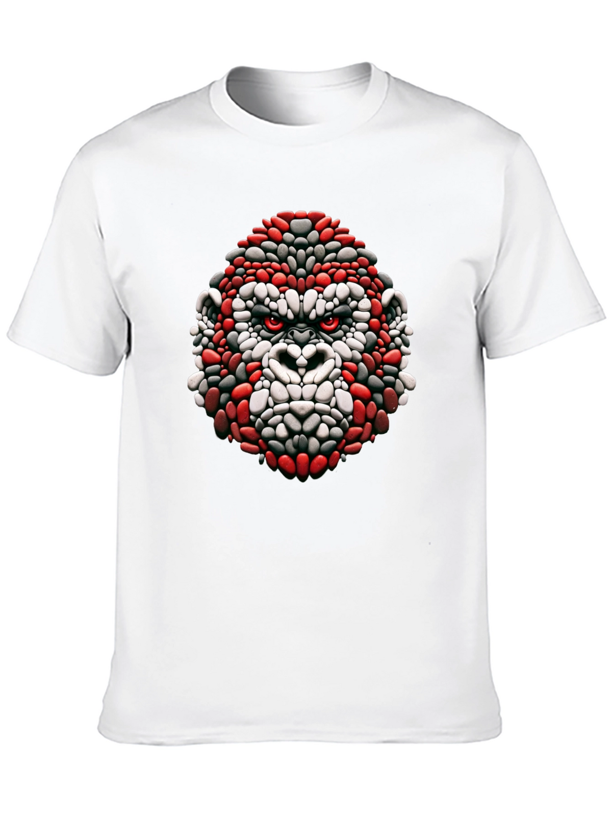 Cool Gorilla Head Graphic Black T-Shirt