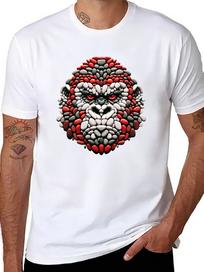 Cool Gorilla Head Graphic Black T-Shirt