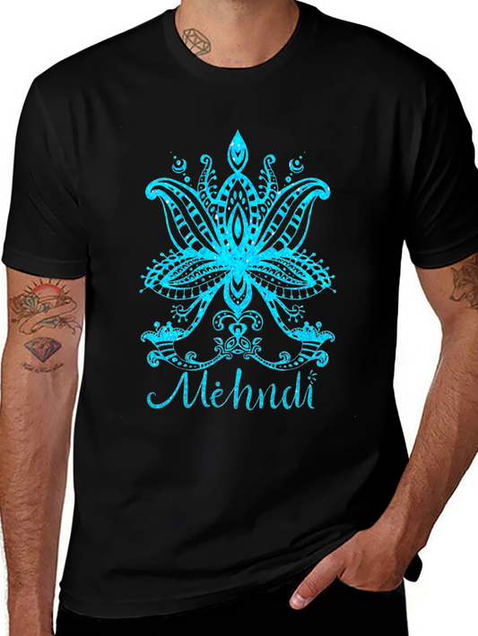 Henna Lotus Flower Graphic Tee