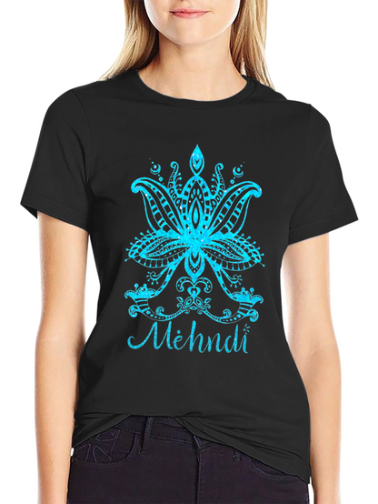 Henna Lotus Flower Graphic Tee