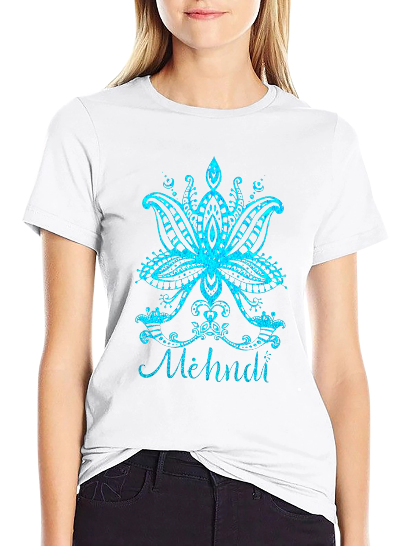 Henna Lotus Flower Graphic Tee