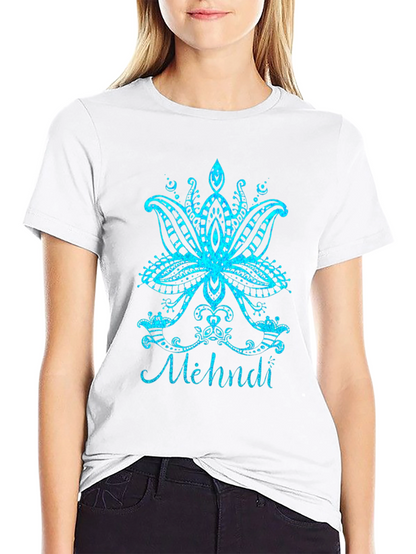 Henna Lotus Flower Graphic Tee