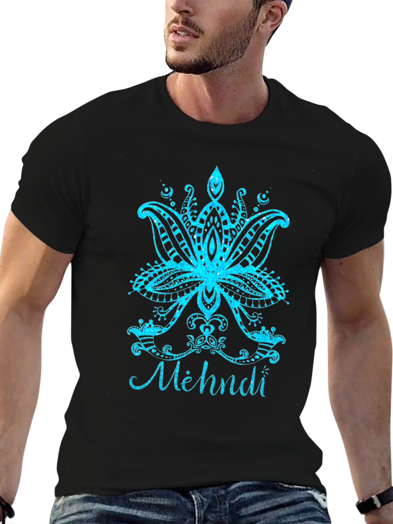 Henna Lotus Flower Graphic Tee