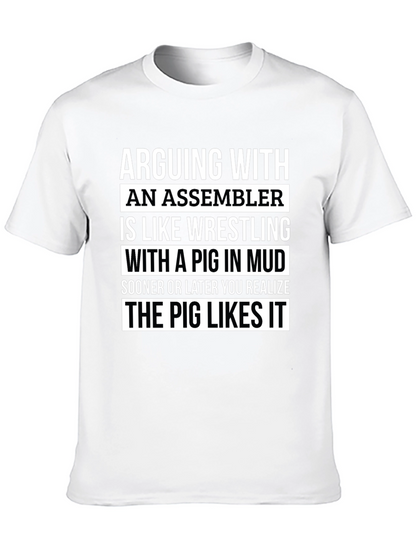 Assembler Pig Wrestling T-Shirt