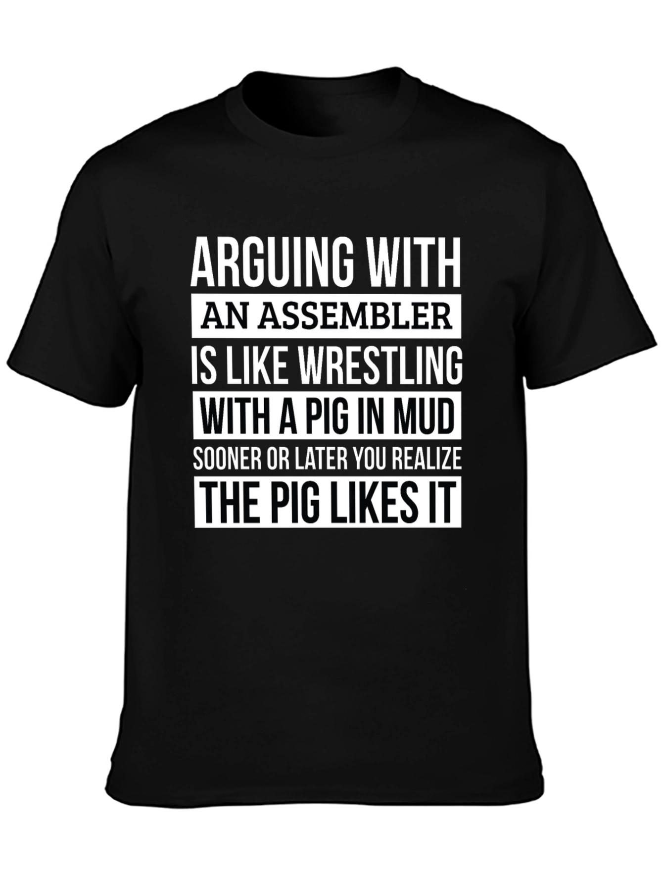 Assembler Pig Wrestling T-Shirt