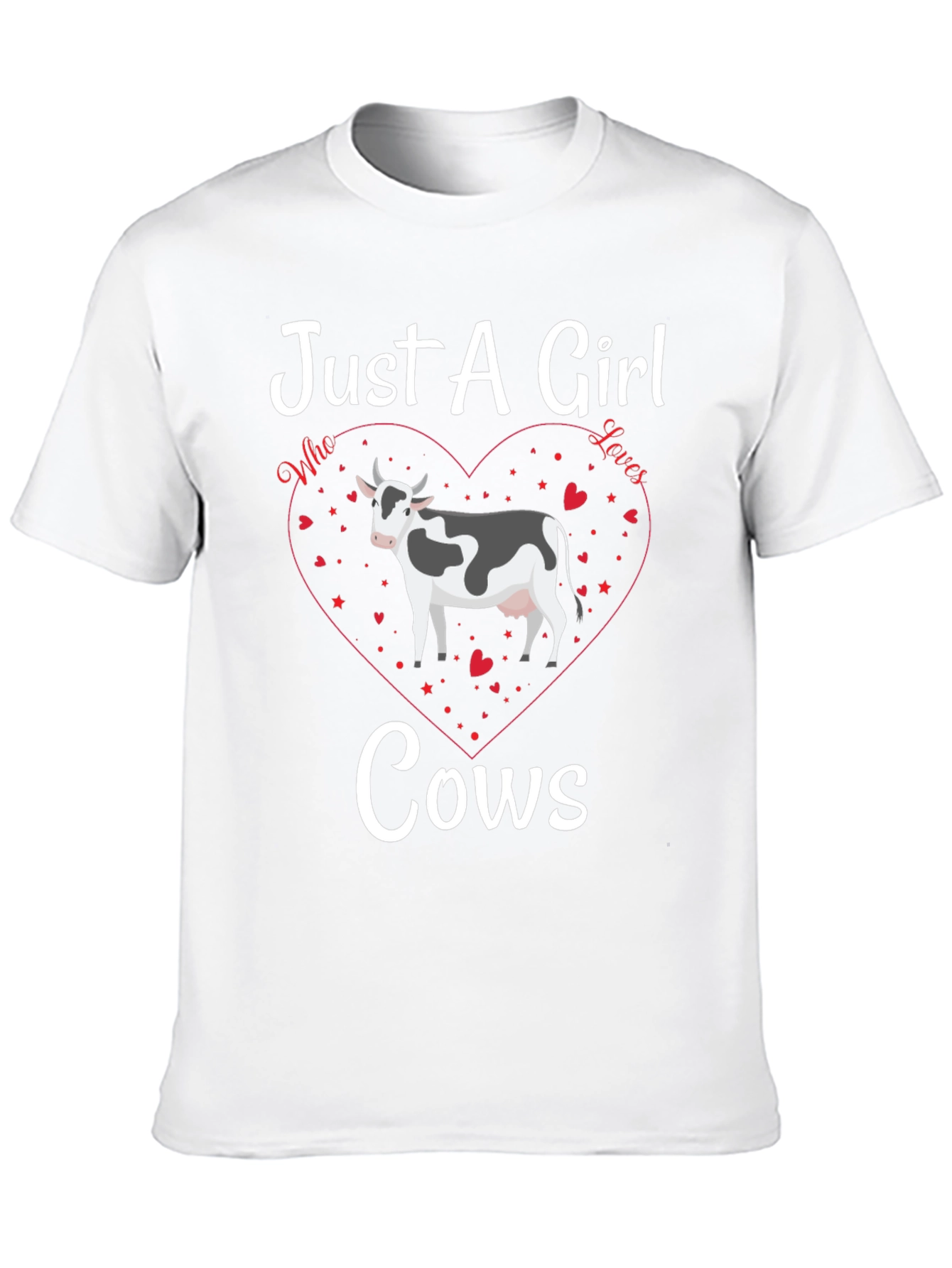 Just A Girl Who Loves Cows Graphic Tee
