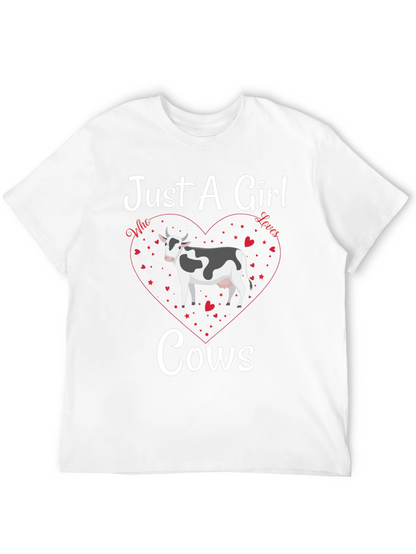 Just A Girl Who Loves Cows Graphic Tee