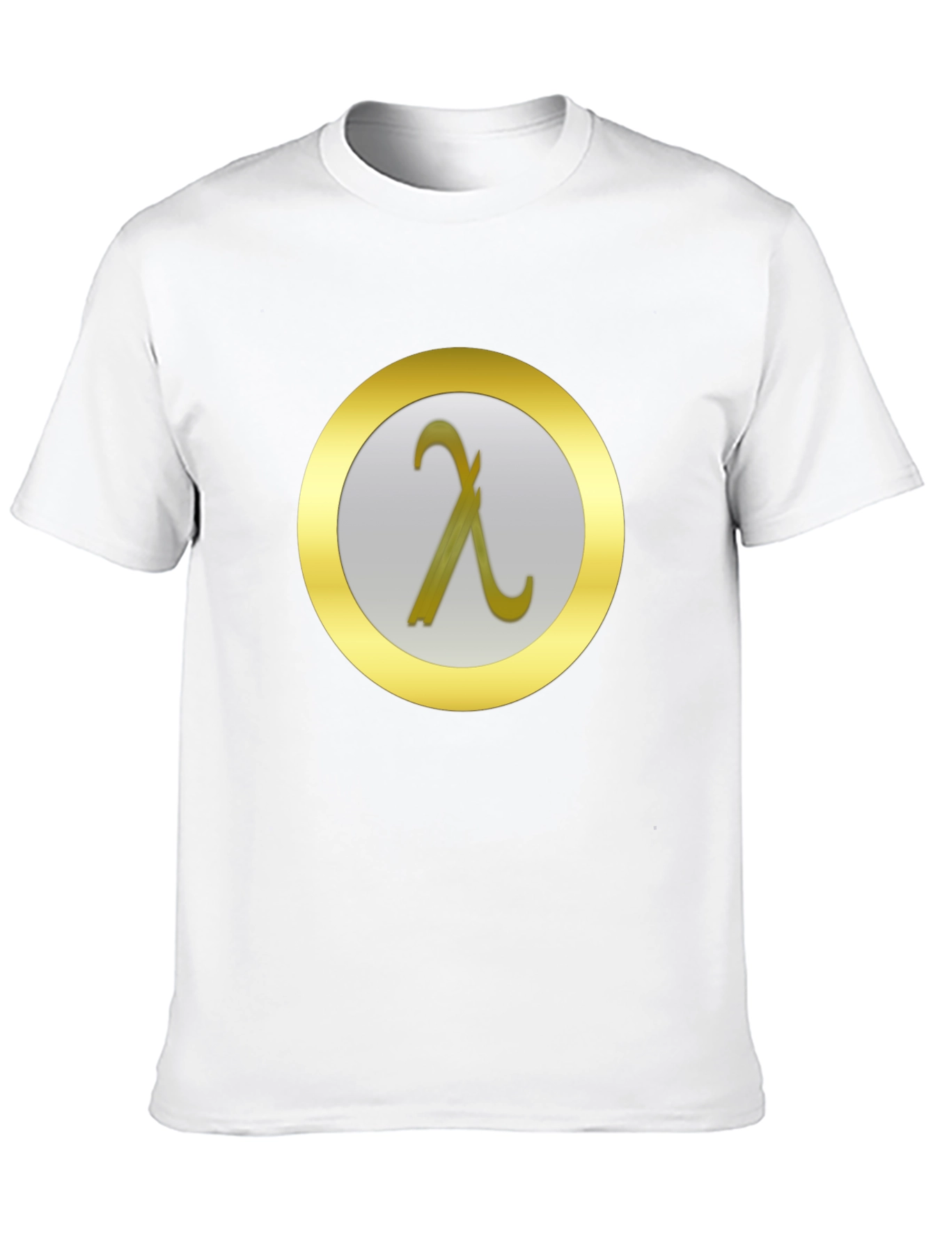Lambda Symbol T-Shirt - Modern Minimalist Design