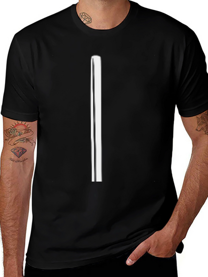 Minimalist Striped Black T-Shirt