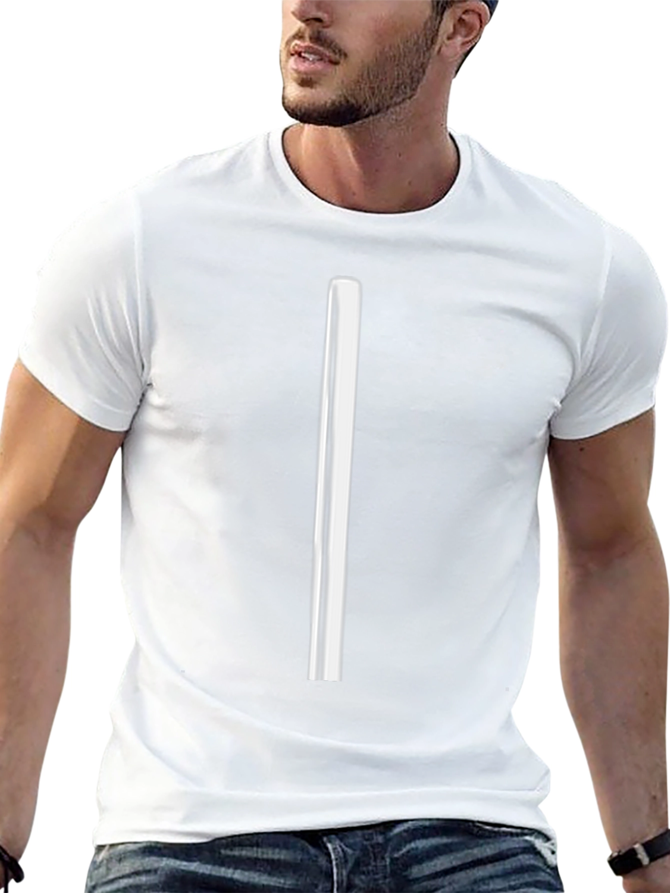 Minimalist Striped Black T-Shirt