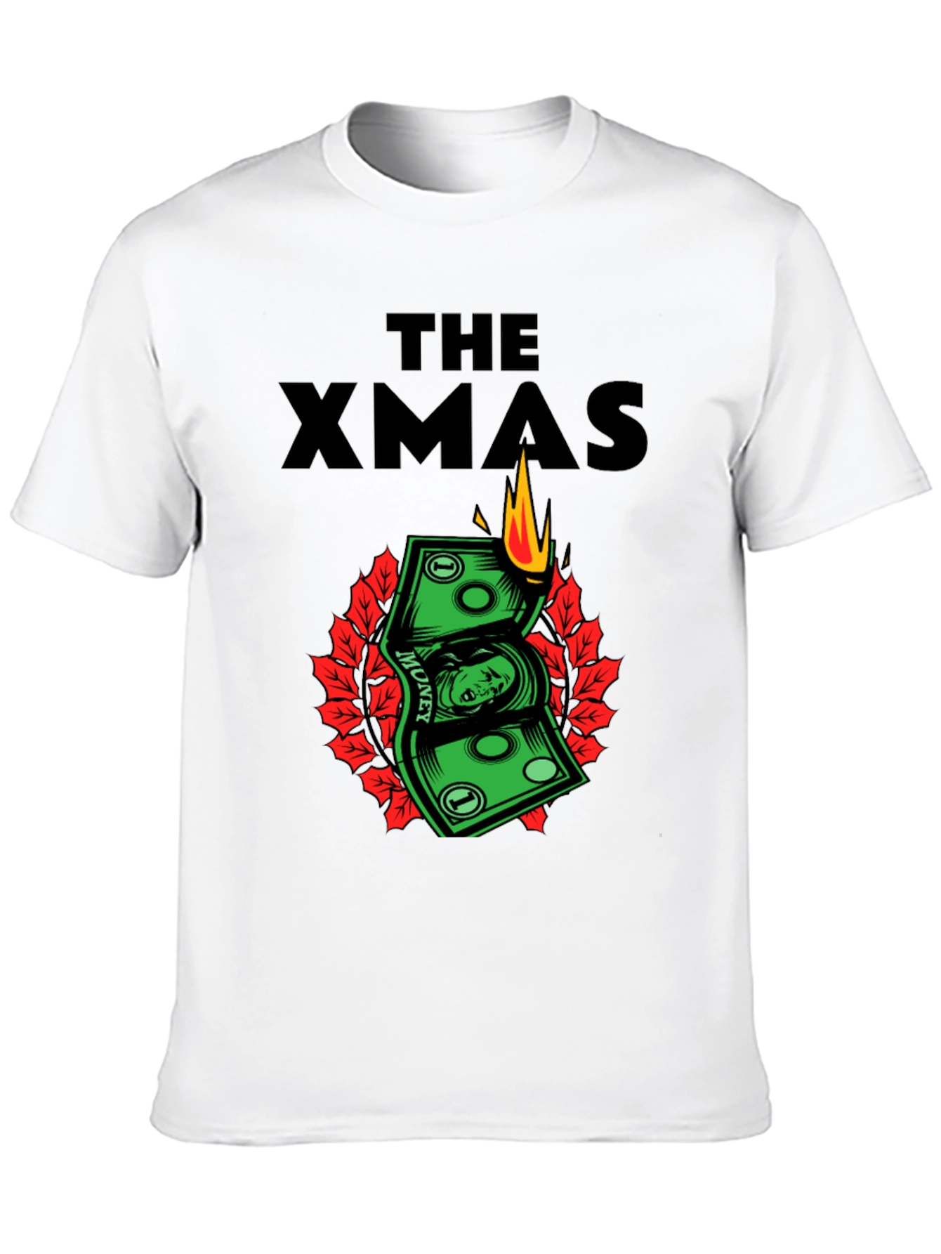 The Xmas Money T-Shirt - Burning Cash Holiday Tee