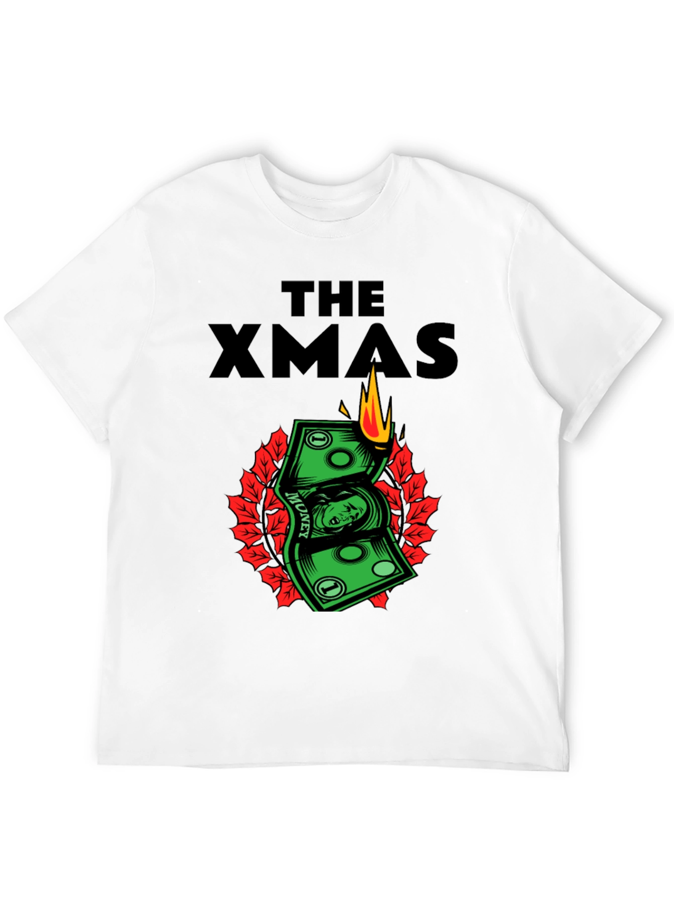 The Xmas Money T-Shirt - Burning Cash Holiday Tee