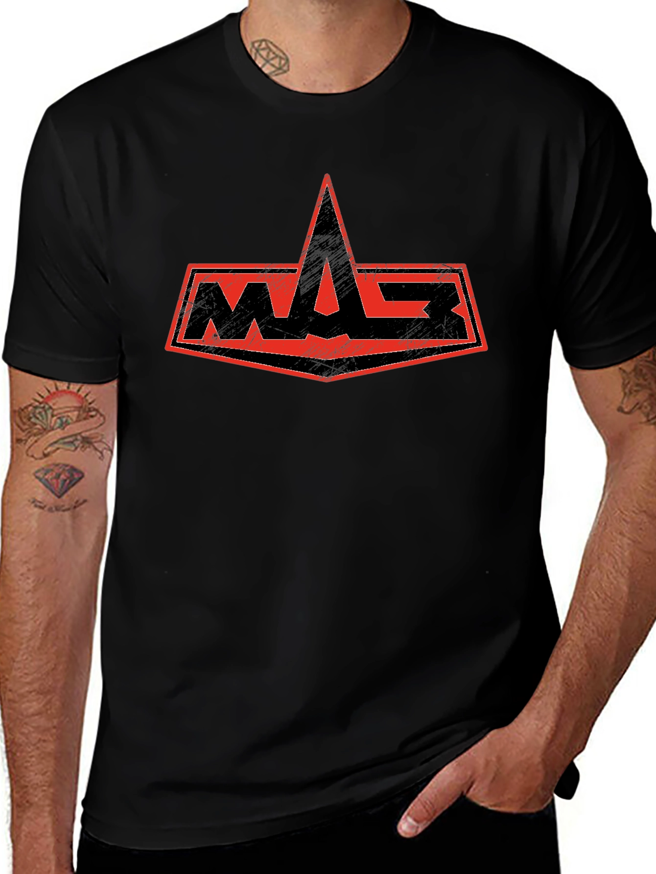MAG T-Shirt - Black with Red Logo