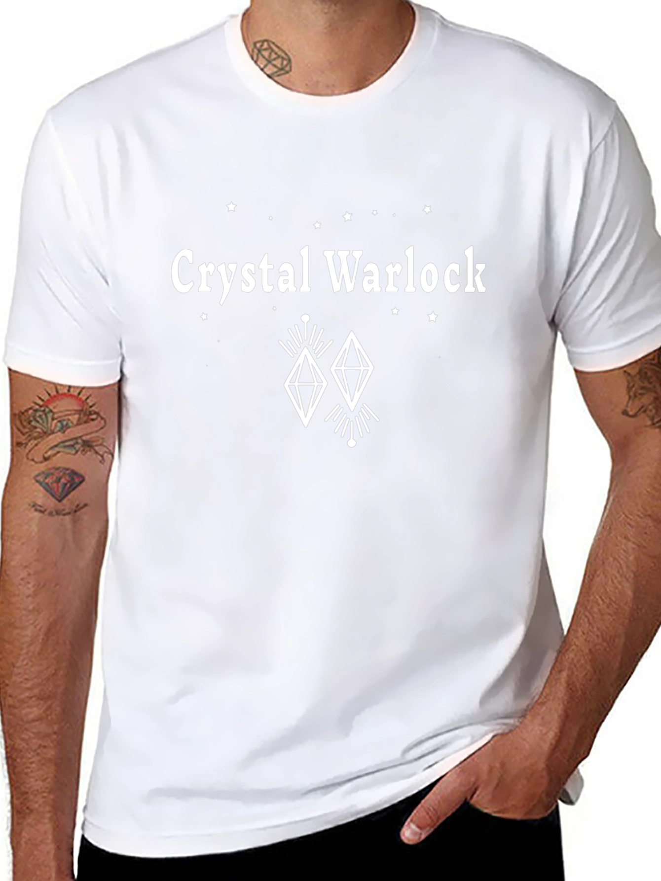 Crystal Warlock Graphic T-Shirt - Black