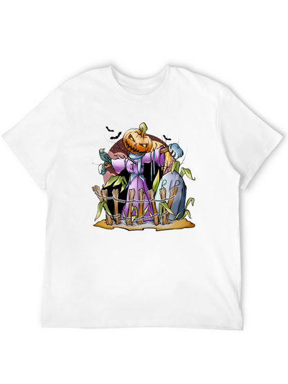 Pumpkin Scarecrow T-Shirt - Halloween Graphic Tee