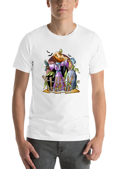 Pumpkin Scarecrow T-Shirt - Halloween Graphic Tee