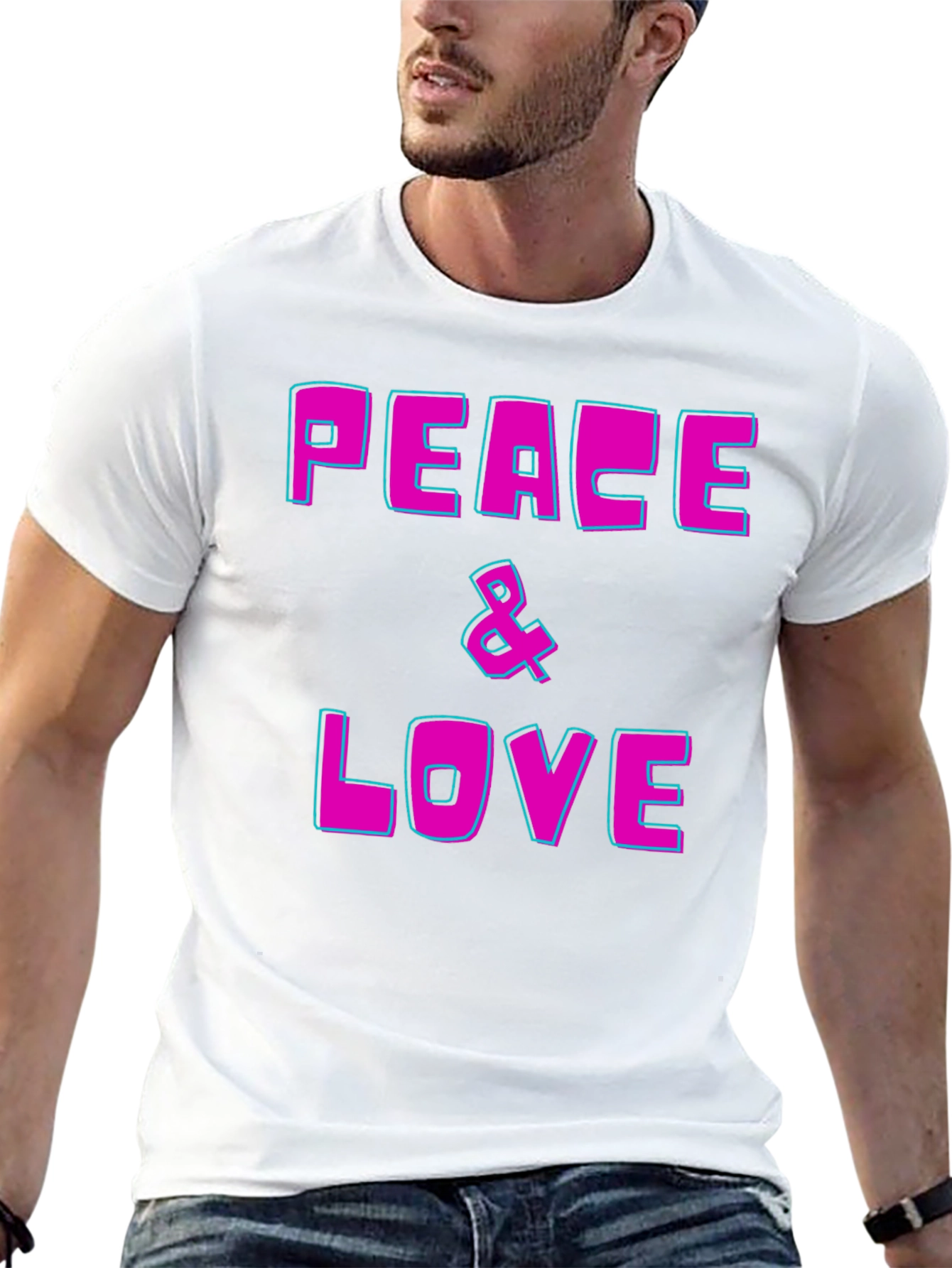 Peace & Love Graphic T-Shirt