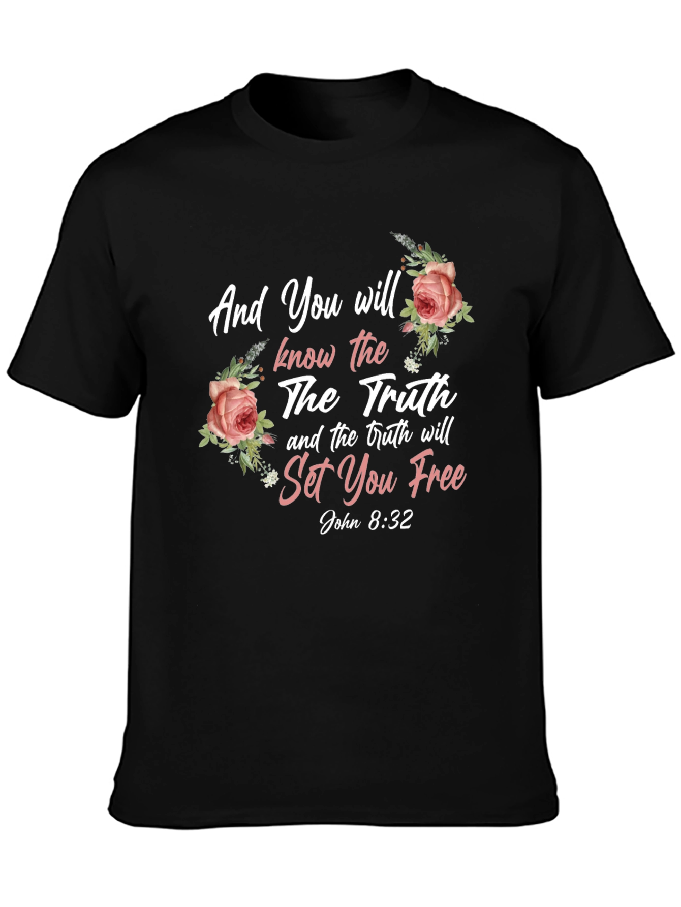 Truth Will Set You Free Floral T-Shirt