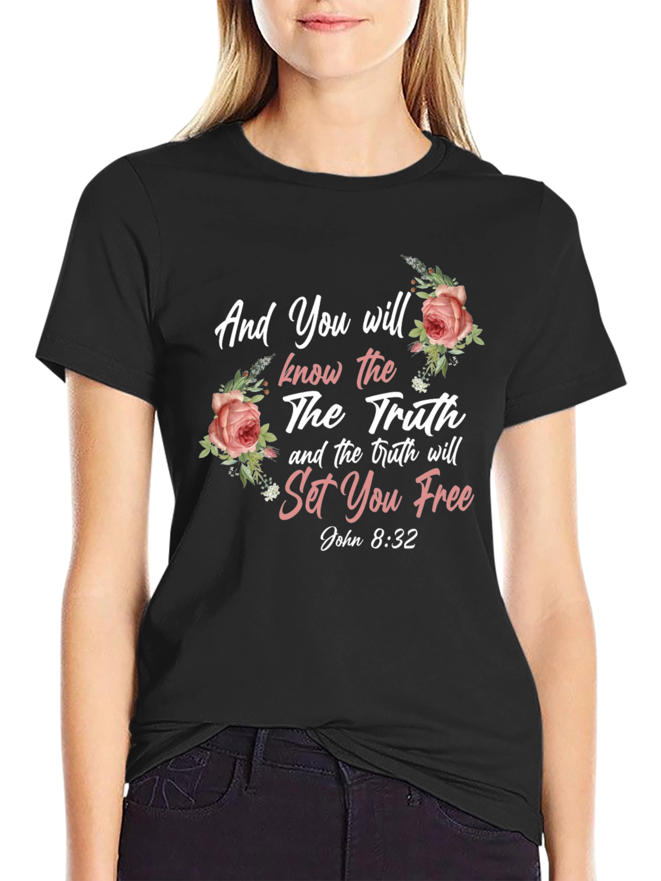 Truth Will Set You Free Floral T-Shirt