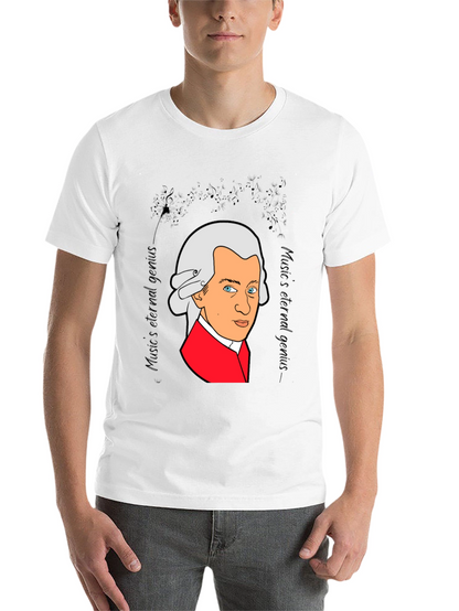 Mozart Music Genius Black T-Shirt