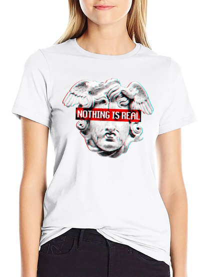 Nothing Is Real Black Graphic Tee