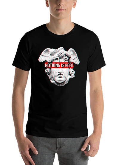 Nothing Is Real Black Graphic Tee