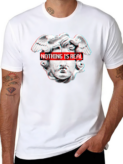Nothing Is Real Black Graphic Tee