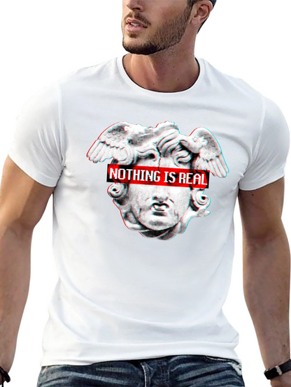 Nothing Is Real Black Graphic Tee