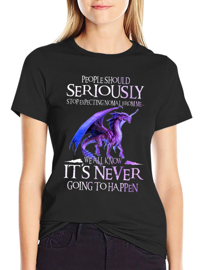 Dragon Graphic T-Shirt - Seriously Never Going to Happen