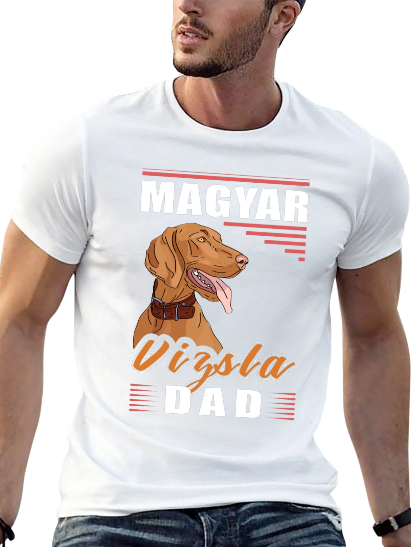 Magyar Vizsla Dad Graphic Tee - Dog Lover T-Shirt
