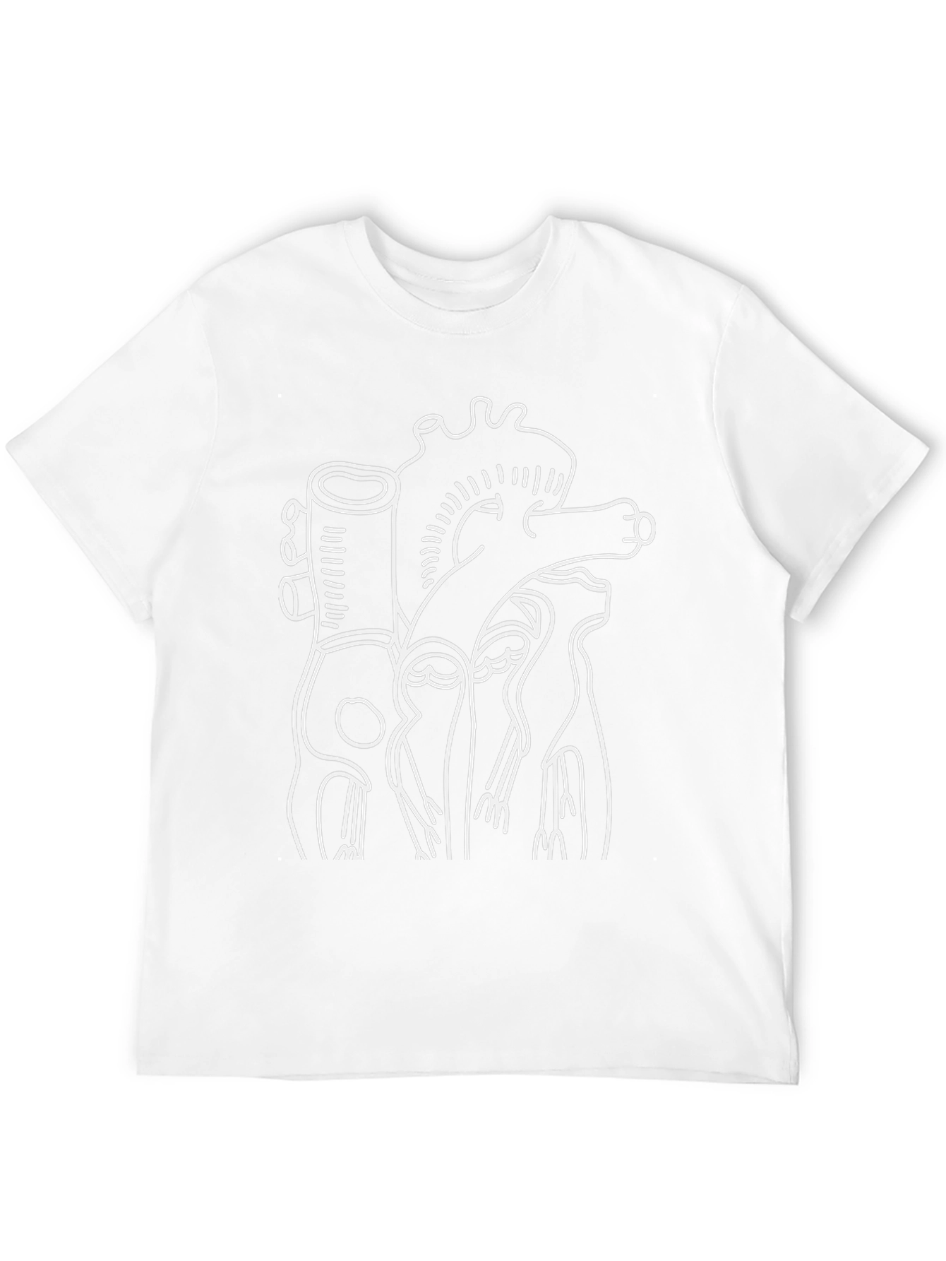 Anatomical Heart Graphic Tee - Black