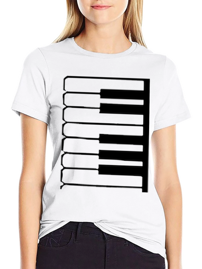 Piano Keys Graphic Tee - Musician T-Shirt