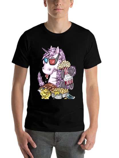 Unicorn Movie Night Graphic Tee