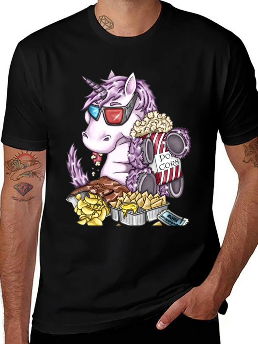 Unicorn Movie Night Graphic Tee