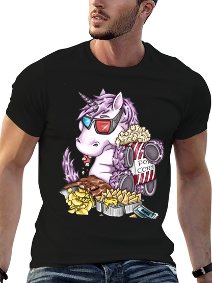 Unicorn Movie Night Graphic Tee