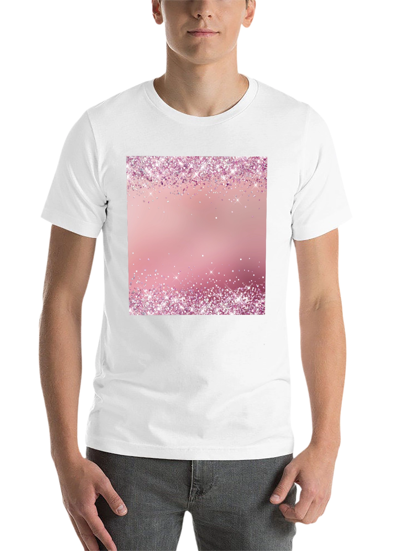 Pink Sparkle T-Shirt - Trendy Party Style