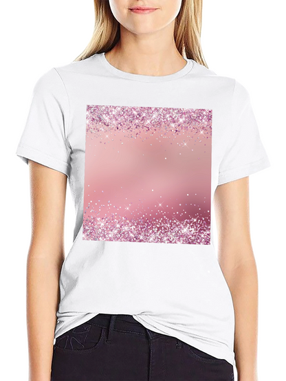 Pink Sparkle T-Shirt - Trendy Party Style