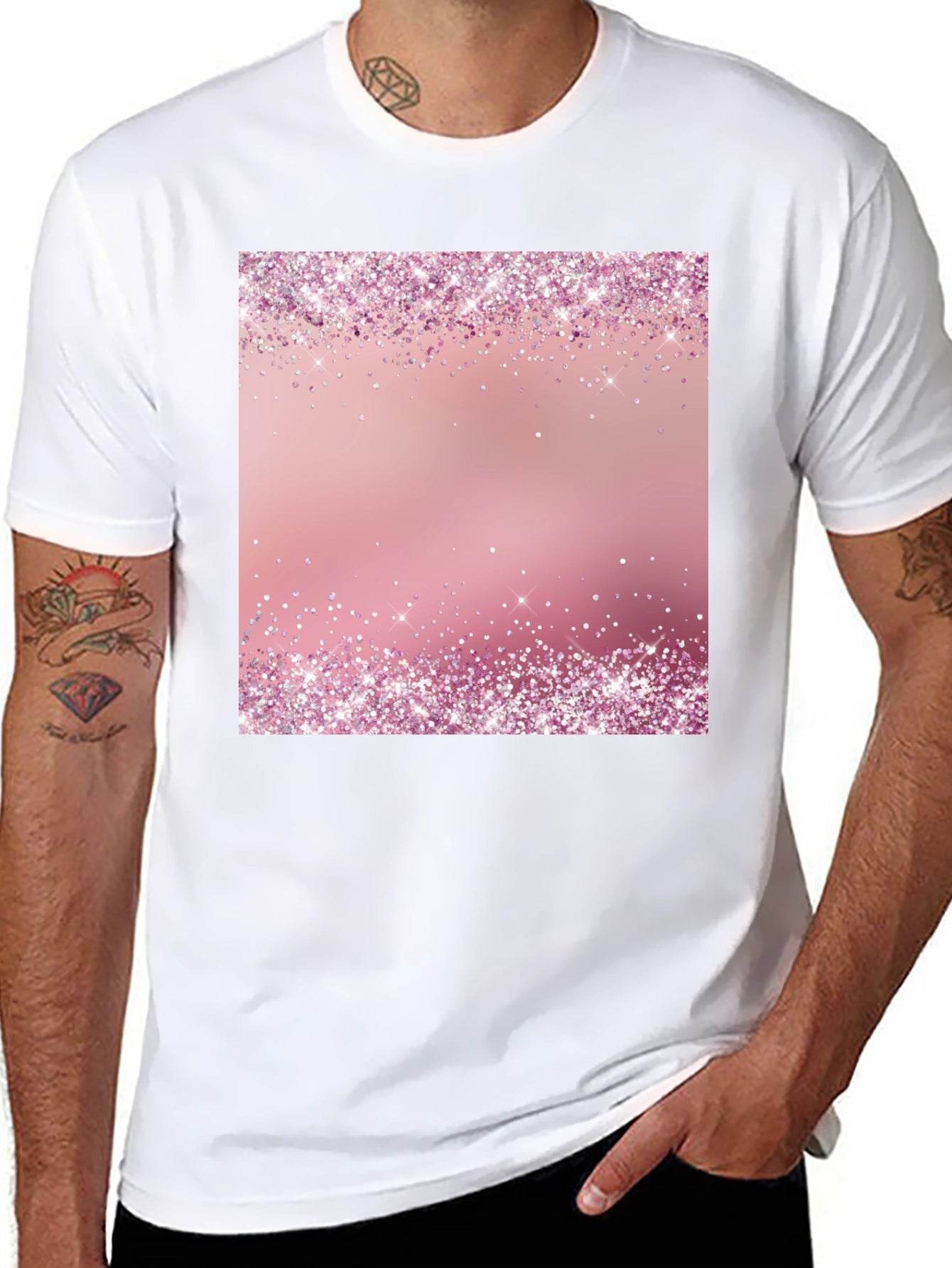 Pink Sparkle T-Shirt - Trendy Party Style