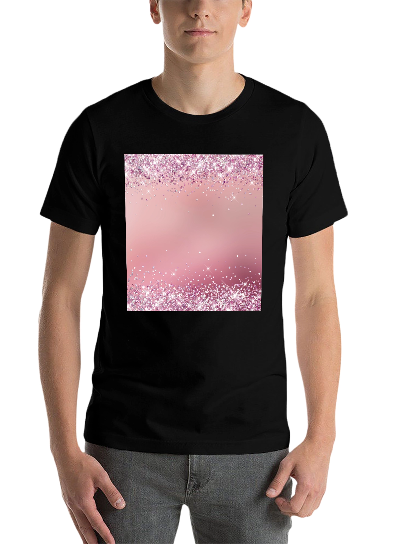 Pink Sparkle T-Shirt - Trendy Party Style