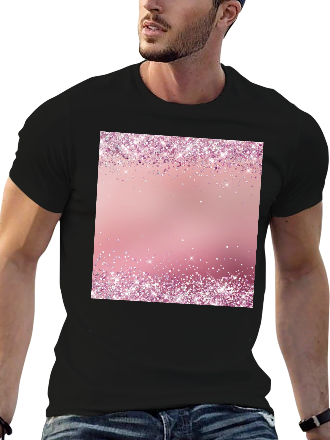 Pink Sparkle T-Shirt - Trendy Party Style