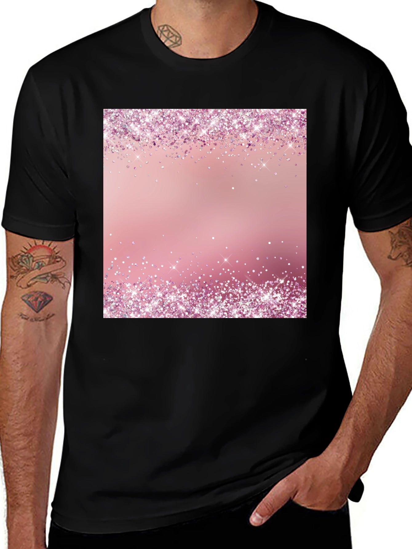 Pink Sparkle T-Shirt - Trendy Party Style